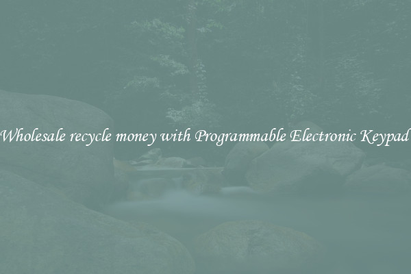 Wholesale recycle money with Programmable Electronic Keypad 