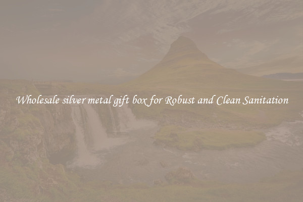 Wholesale silver metal gift box for Robust and Clean Sanitation