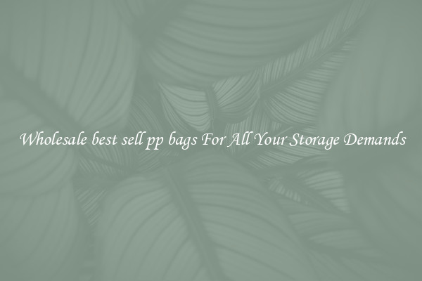 Wholesale best sell pp bags For All Your Storage Demands