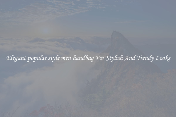 Elegant popular style men handbag For Stylish And Trendy Looks