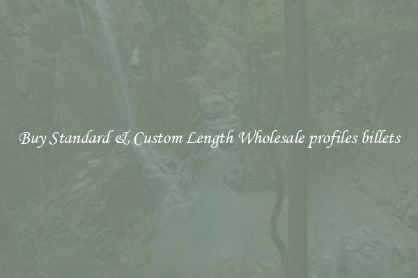 Buy Standard & Custom Length Wholesale profiles billets