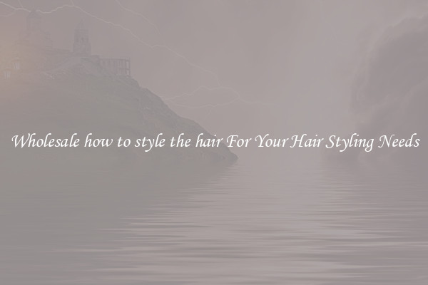 Wholesale how to style the hair For Your Hair Styling Needs