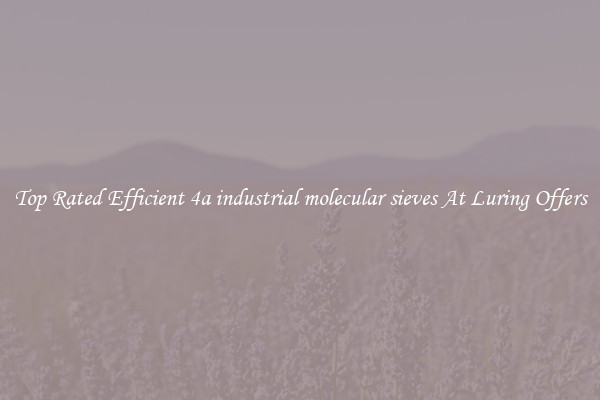 Top Rated Efficient 4a industrial molecular sieves At Luring Offers