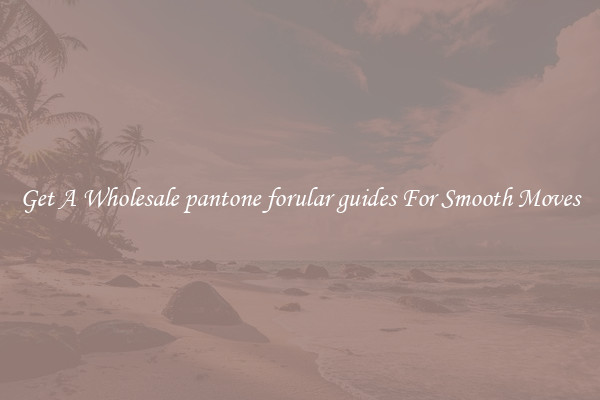 Get A Wholesale pantone forular guides For Smooth Moves