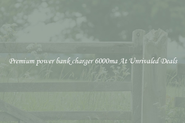 Premium power bank charger 6000ma At Unrivaled Deals