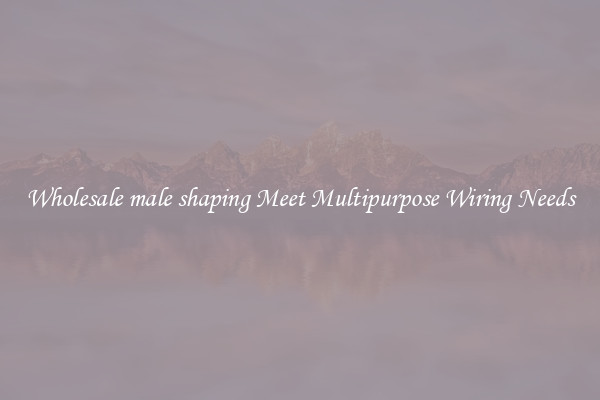 Wholesale male shaping Meet Multipurpose Wiring Needs
